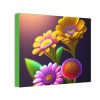 Floral Flowers (Design 137) -  10x8 Canvas Art Print