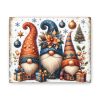Happy Holidays Gnomes (Design 14) - 10x8 Canvas Art Print - Image 2