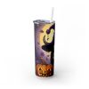 Halloween Baby Highland Cow (Design 1) - 20oz Straight Tumbler w/ Straw - Image 3