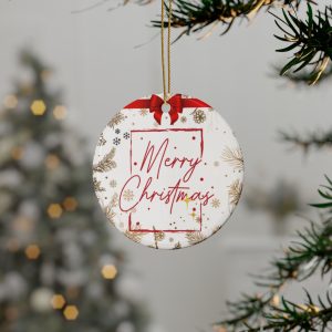 Festive Ceramic Christmas ORNAMENTS