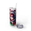 Dog Pitbull - 20oz Straight Tumbler w/ Straw - Image 2