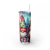 Holiday Winter Gnomes (Design 27) - 20oz Straight Tumbler w/ Straw - Image 3