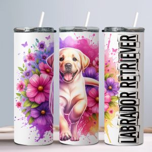 Dog Labrador Retriever - 20oz Straight Tumbler w/ Straw