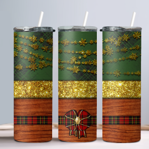 Happy Holidays Winter - 20oz Straight Tumbler w/ Straw