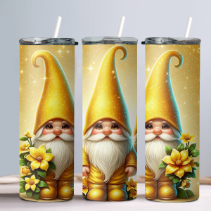 Golden Gnomes - 20oz Straight Tumbler w/ Straw