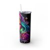 Virgo (Neon Design) - 20oz Straight Tumbler w/ Straw - Image 5