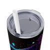 Libra (Neon Design #2) - 20oz Straight Tumbler w/ Straw - Image 6