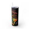 Libra (Neon Design #2) - 20oz Straight Tumbler w/ Straw - Image 5