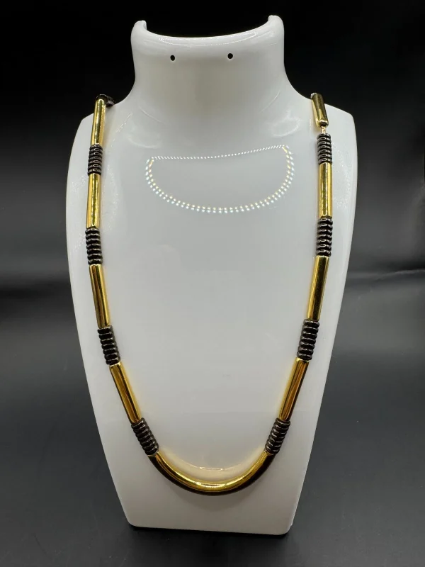 Vtg Monet Gold Tone Classic Twisted Rope Chain 55" Necklace