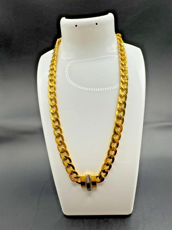 VALENTINO GARAVANI Made In Italy Two-Tone 16" NECKLACE