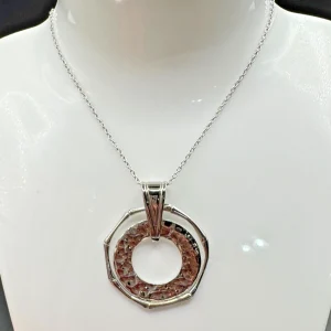 Vtg ATI Modernist Pendant 925 Sterling Silver Mexico Athra Trading 18" Necklace