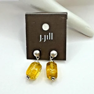 J.Jill Coastal Bluffs Amber Bead Earrings New