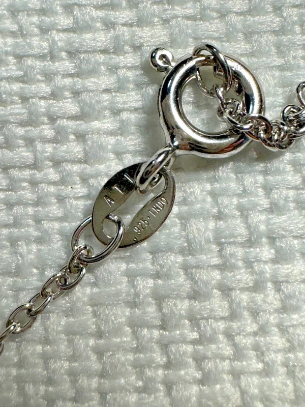 Vtg ATI Modernist Pendant 925 Sterling Silver Mexico Athra Trading 18" Necklace