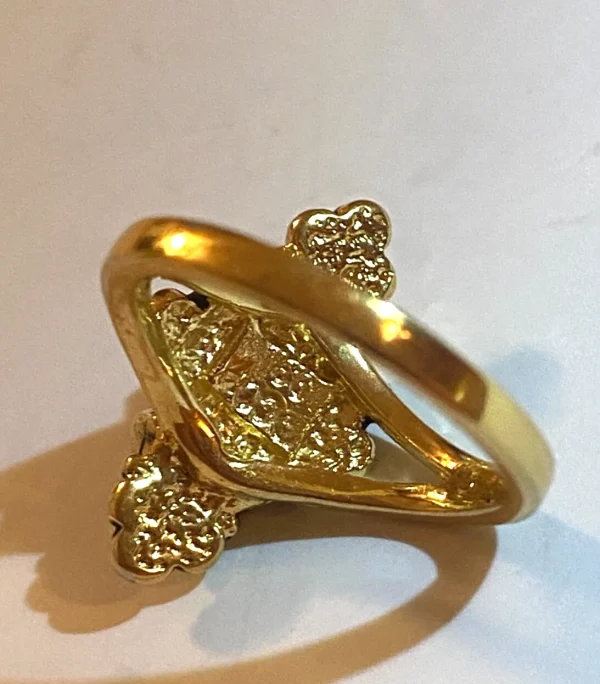 Gold Tone COP 1994 Castings On Parade Enamel & Inlaid Ring Sz 5 - Image 3