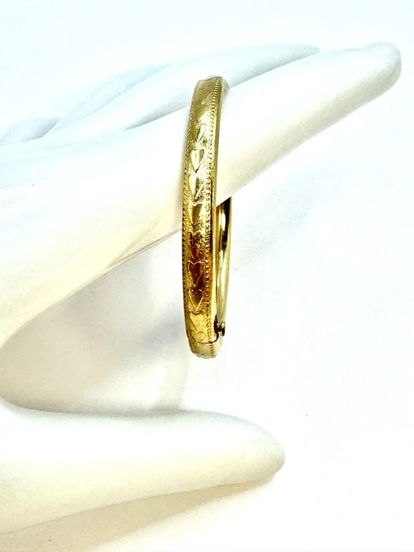 Vtg Child's Kiddie Kraft 1/20 14KT GF Bangle Bracelet