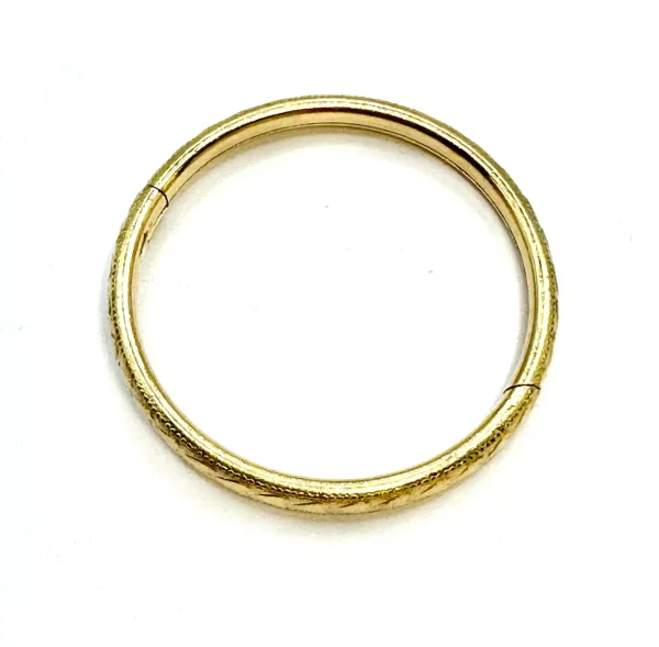Vtg Child's Kiddie Kraft 1/20 14KT GF Bangle Bracelet