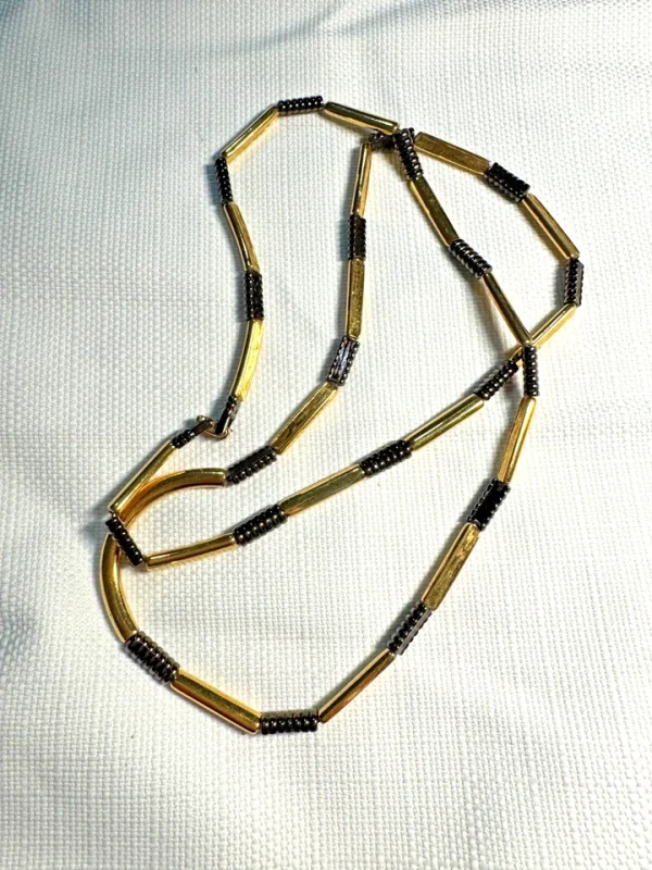 Vtg Monet Gold Tone Classic Twisted Rope Chain 55" Necklace