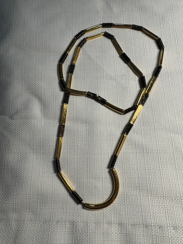 Vtg Monet Gold Tone Classic Twisted Rope Chain 55" Necklace