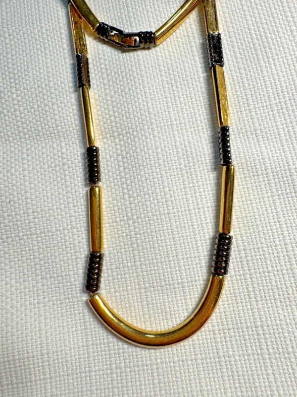 Vtg Monet Gold Tone Classic Twisted Rope Chain 55" Necklace