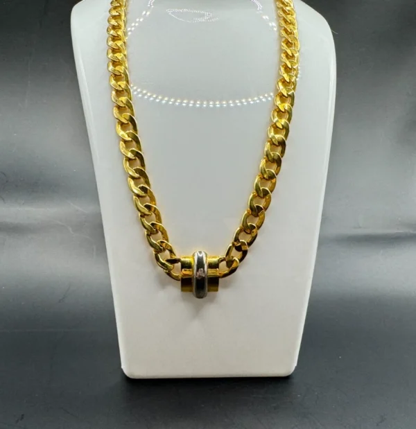 VALENTINO GARAVANI Made In Italy Two-Tone 16" NECKLACE