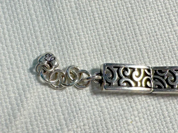 Brighton Deco Lace Scroll Link 7" Bracelet RETIRED