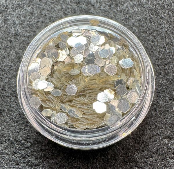 Silver Pyrite 1/12" (2mm 0.080") Extra Chunky Glitter (1 oz)