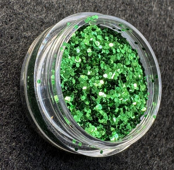 Galactic Green 1/32" (0.8mm, 0.031") Regular Fine Glitter (1 oz) - Image 2