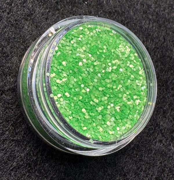 Neon Peridot 1/40" (0.6mm, 0.025") Fine Glitter (1 oz) - Image 3