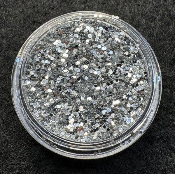 Silver Ore 1/40" (0.6mm, 0.025") Fine Glitter (1 oz)