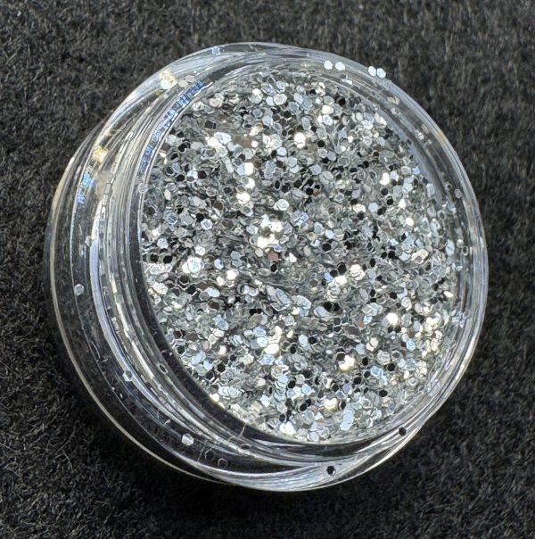 Silver Ore 1/40" (0.6mm, 0.025") Fine Glitter (1 oz) - Image 2
