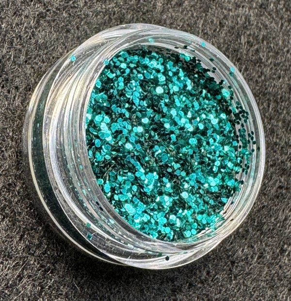 Cosmic Teal 1/40" (0.6mm, 0.025") Fine Glitter (1 oz) - Image 2