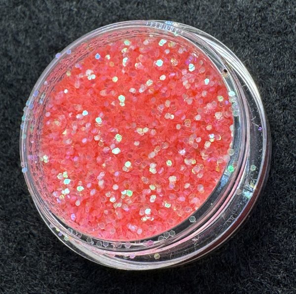 Neon Coral 1/40" (0.6mm, 0.025") Fine Glitter (1 oz) - Image 3