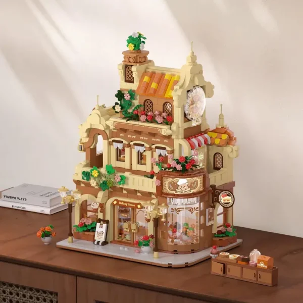 1289pcs Bakery Cafe Building Bricks - Image 7