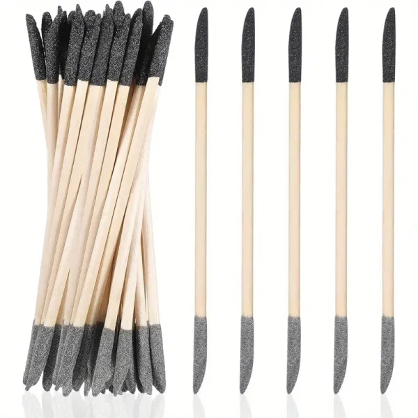 30pcs Double-Ended Sanding Sticks with 150/280 Grit - Heavy-Duty Matchstick Design