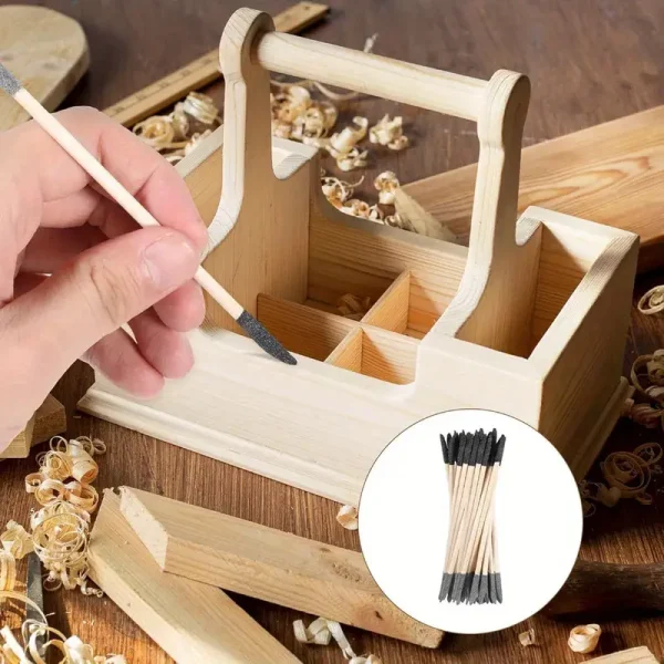 30pcs Double-Ended Sanding Sticks with 150/280 Grit - Heavy-Duty Matchstick Design - Image 4