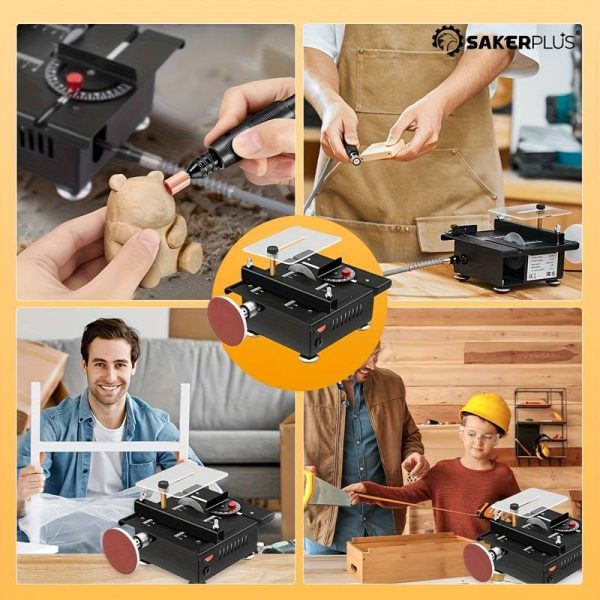SakerPlus Mini Table Saw w/ Accessories - Image 4