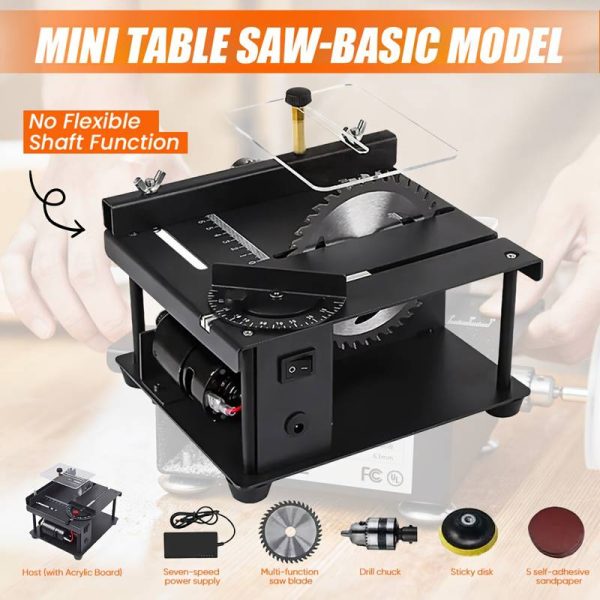 SakerPlus Mini Table Saw w/ Accessories - Image 2