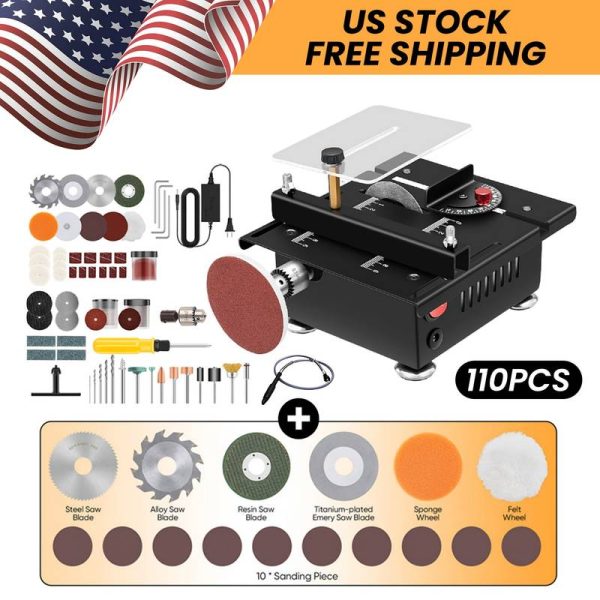 SakerPlus Mini Table Saw w/ Accessories