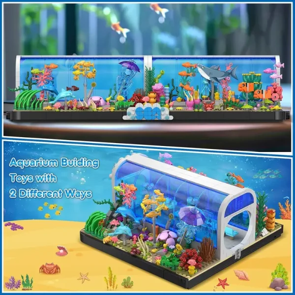 1316pcs Aquarium Building Brick Set - Image 3