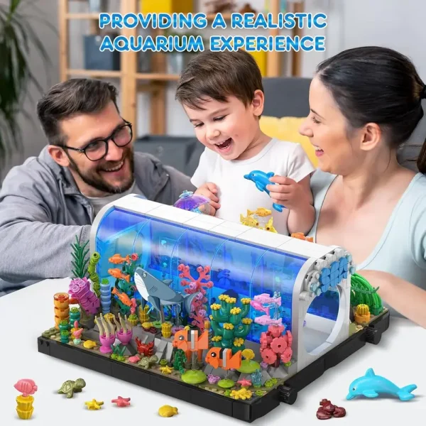 1316pcs Aquarium Building Brick Set - Image 4