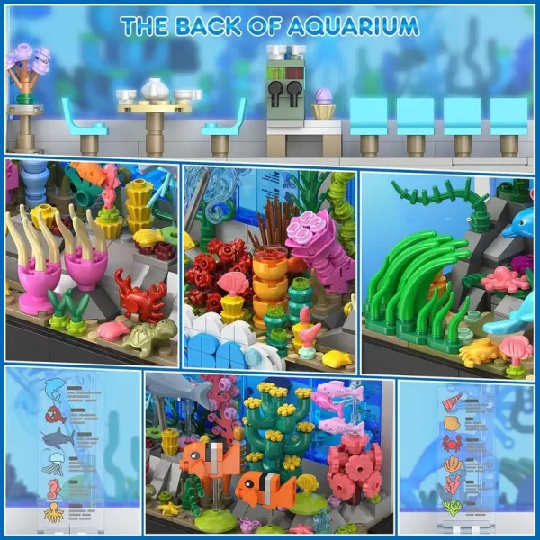 1316pcs Aquarium Building Brick Set - Image 5