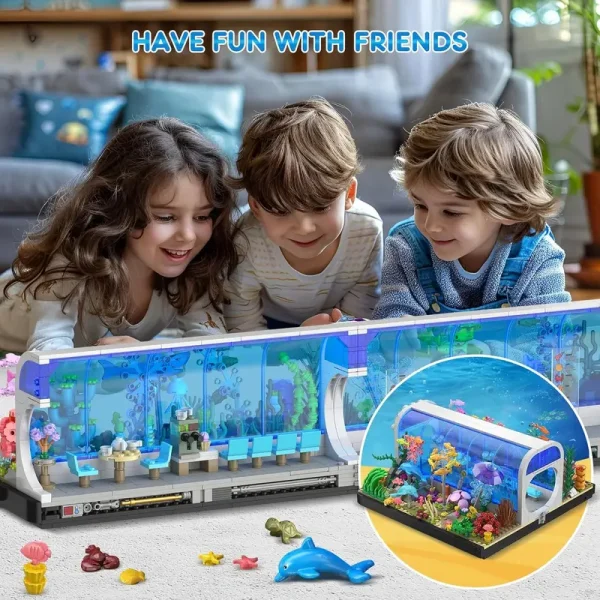 1316pcs Aquarium Building Brick Set - Image 2