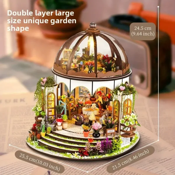 DIY House Garden Handmade House Building Model Toy - Image 3