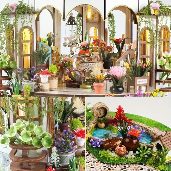 DIY House Garden Handmade House Building Model Toy - Image 2