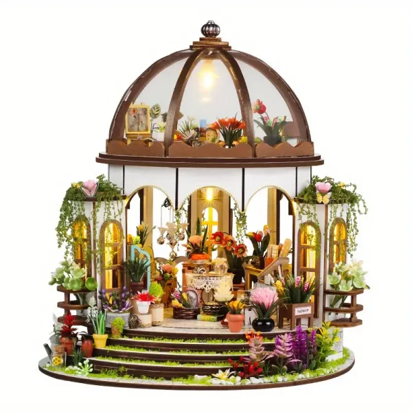 DIY House Garden Handmade House Building Model Toy