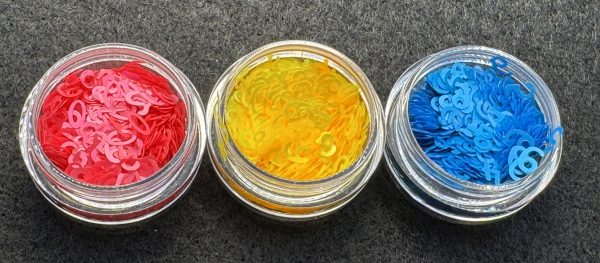 Pink, Yellow, Blue Glitter NUMBERS (2 oz) - Image 5