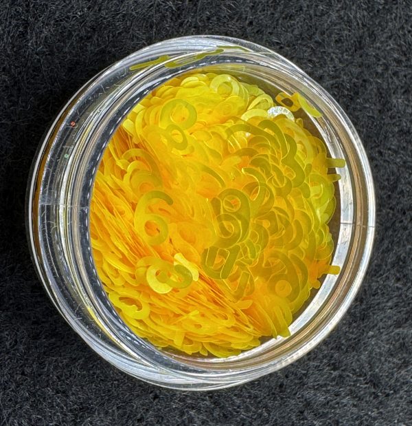Pink, Yellow, Blue Glitter NUMBERS (2 oz) - Image 2