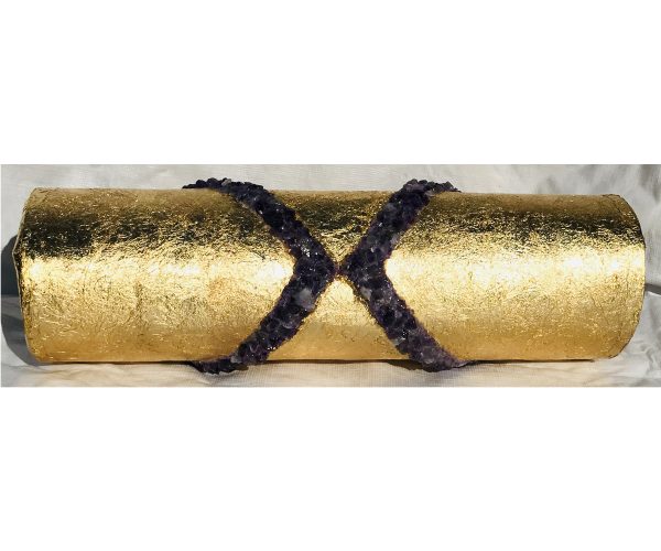 Raw Amethyst Plated in 24K Gold ~ OOAK Clutch Purse - Image 6