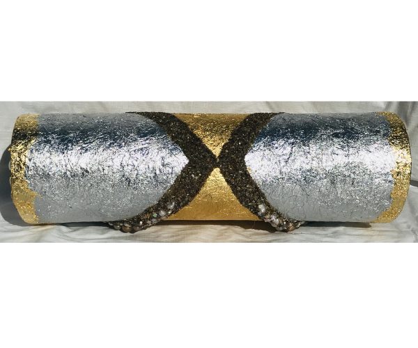 Pearls Beach Sand Plated in 24K Gold & Sterling Silver ~ OOAK Clutch Purse - Image 6