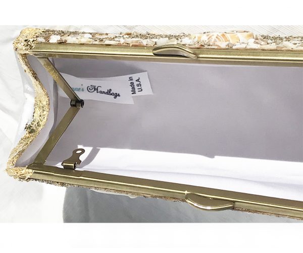 Pearls Beach Sand Plated in 24K Gold & Sterling Silver ~ OOAK Clutch Purse - Image 5